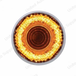Mirage 9 LED 2" Round Clearance/Marker Light - Amber LED/Clear Lens