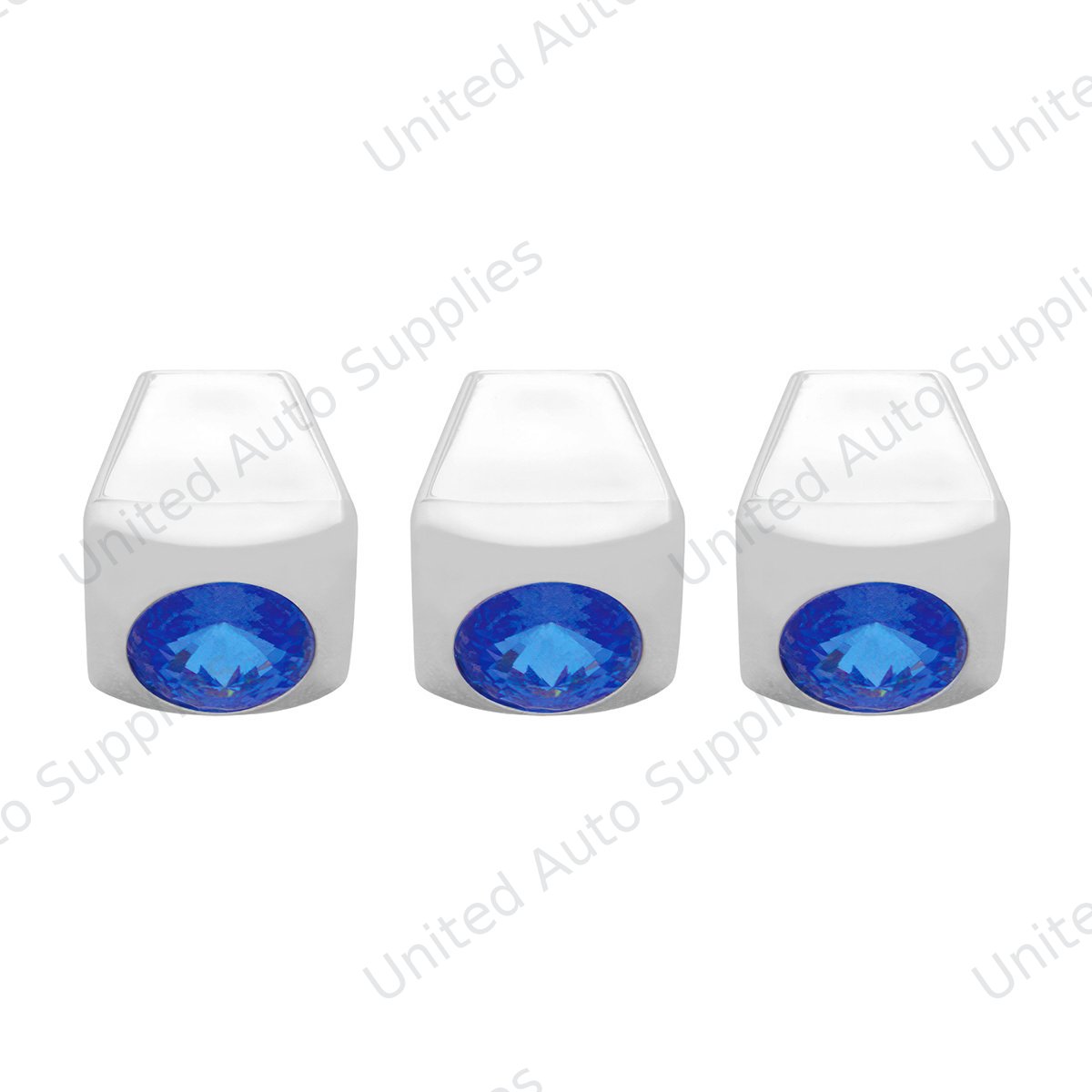 A/C Slider Control Knob With Blue Crystal For Freightliner (3-Pack)