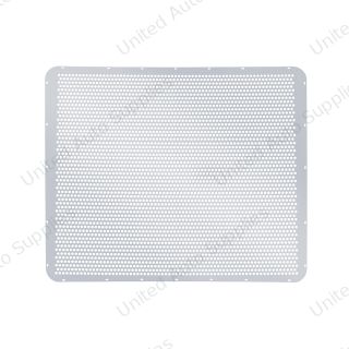 430 Stainless Grille Mesh For Peterbilt 379 With Extended Hood - Alternating Round Holes