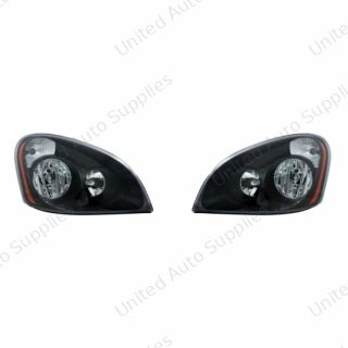 "Blackout" Headlight Set For 2008-2017 Freightliner Cascadia (Pair)