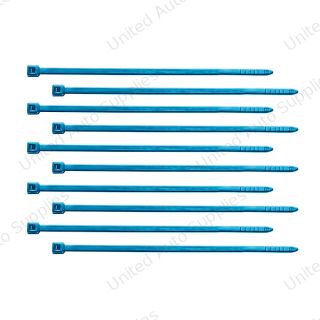 4" Nylon Cable Zip Ties - Blue (10-Pack)