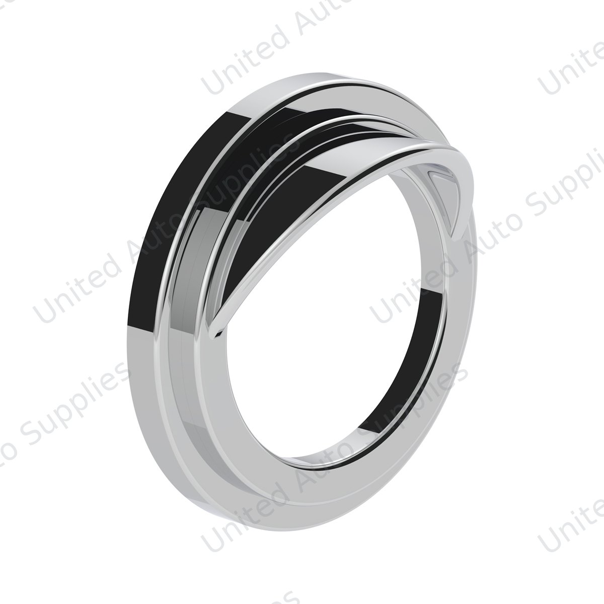 Chrome Plastic Small Gauge Cover With Visor For Freightliner