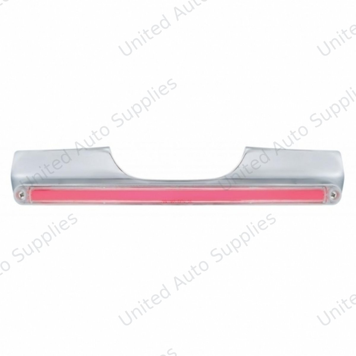 Motorcycle Rear Signal Light Bar With 24 LED 12" GloLight Bar - Red LED/Clear Lens