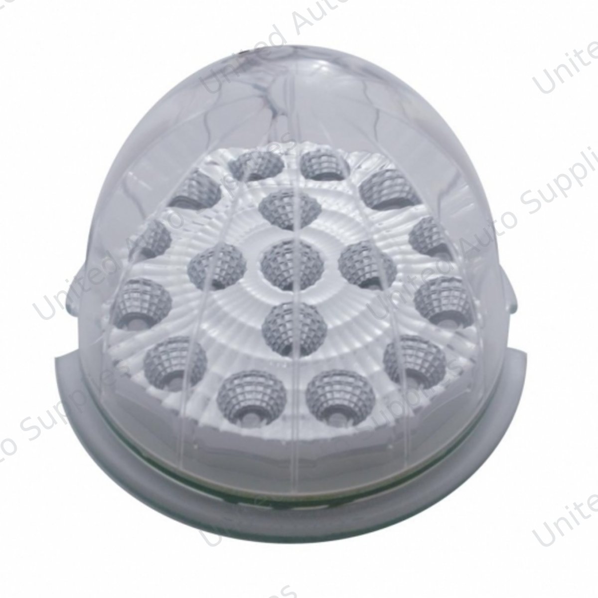17 LED Dual Function Reflector Cab Light - Amber LED/Clear Lens (Bulk)