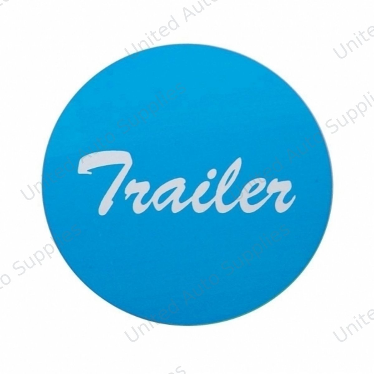 "Trailer" Aluminum Air Valve Knob Sticker Only - Blue