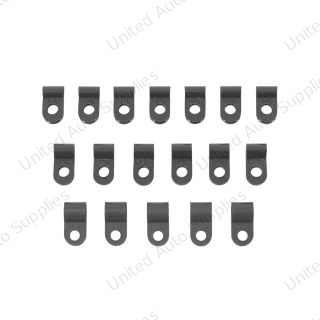 1/8, 3/16, 1/4 Nylon Clamp Assortment Black (18-Pack)