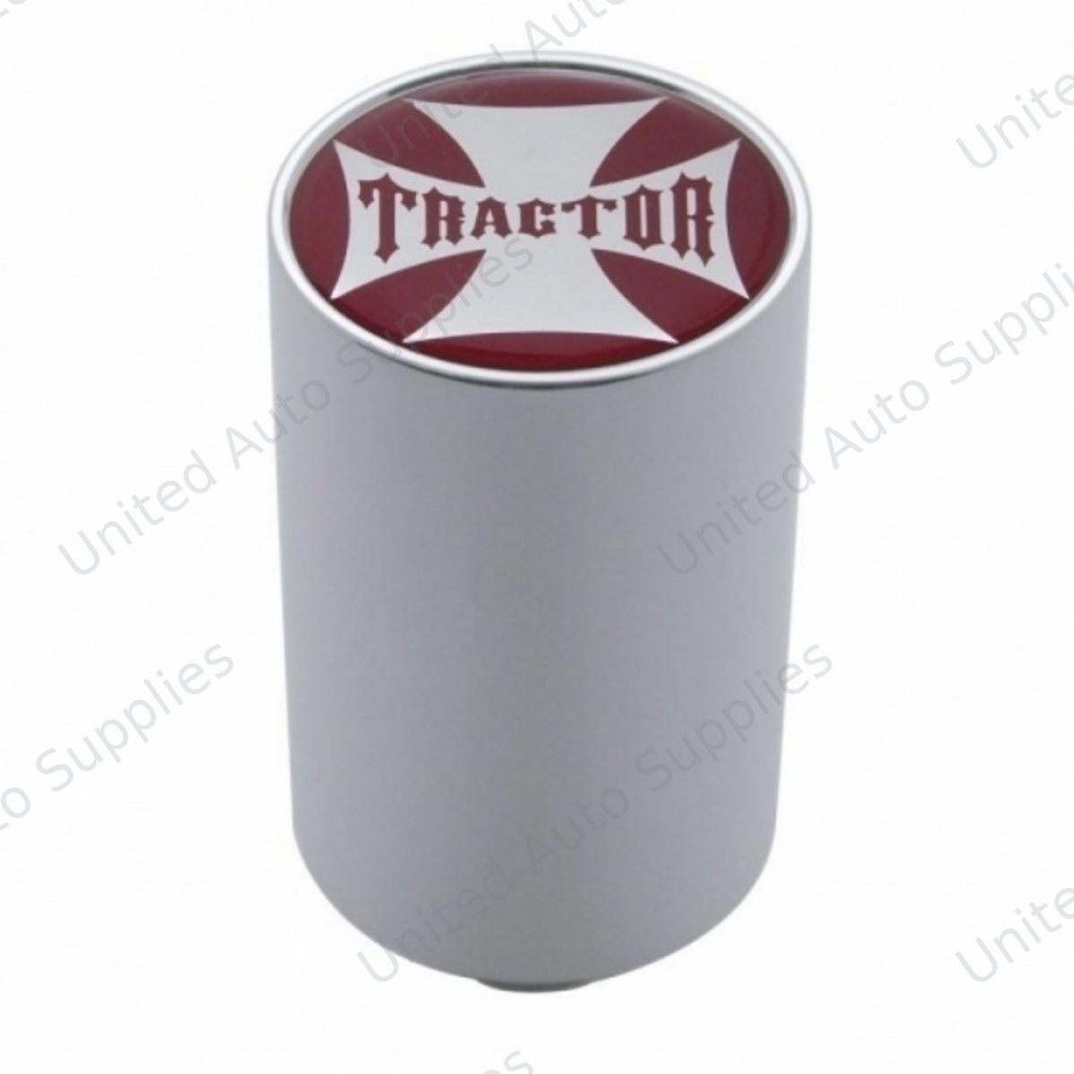 "Tractor" 3" Air Valve Knob - Red Maltese Cross Sticker