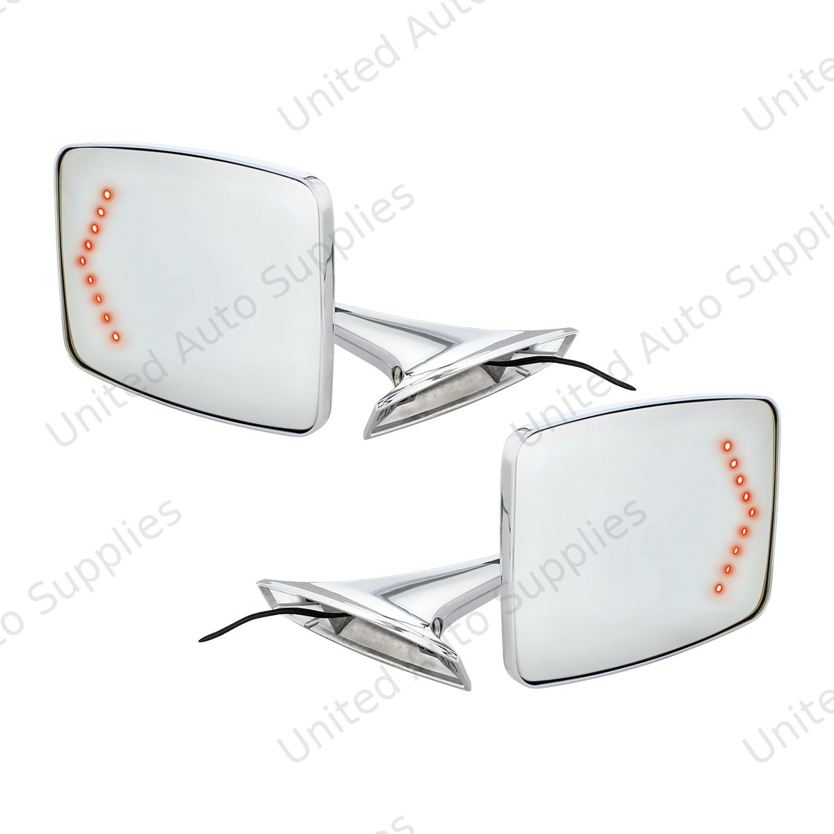 Exterior Mirror Bundle With LED Turn Signal For 1973-1987 Chevy & GMC Truck (Pair)