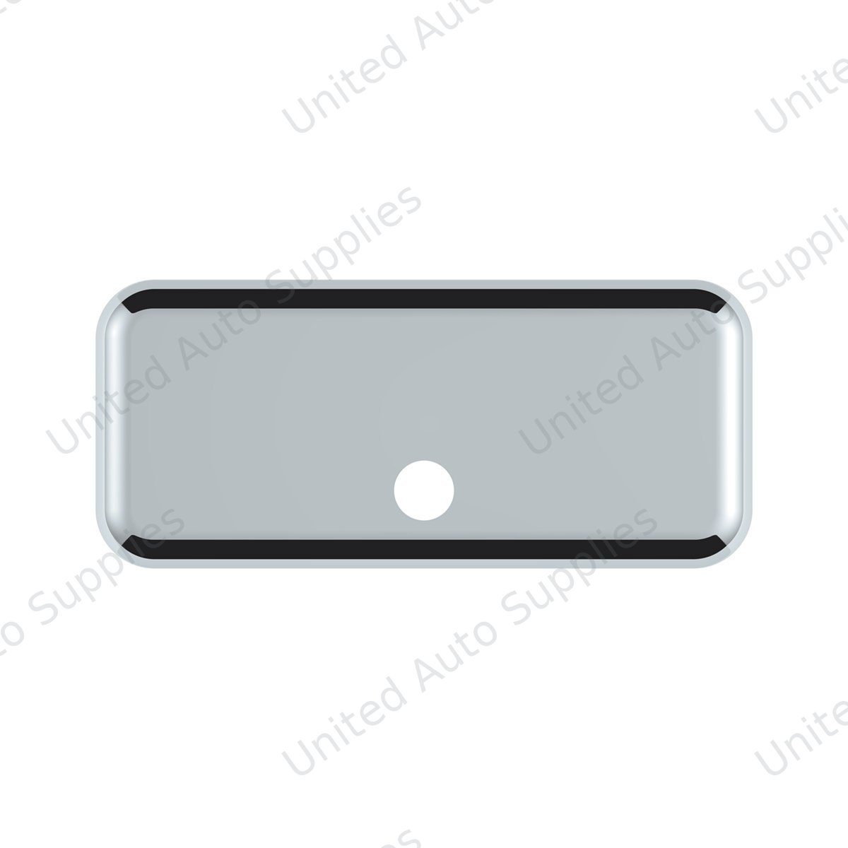 Chrome Plastic Upper Center Storage Door Cover For 2007-2018 Freightliner Cascadia