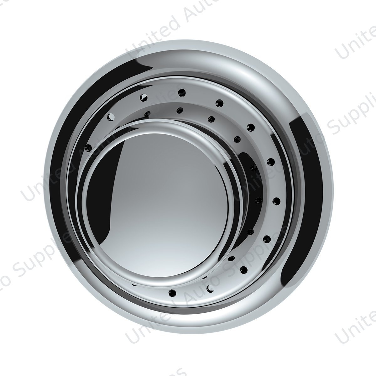 Chrome Peterbilt Dash Data Display Module Control Knob Set