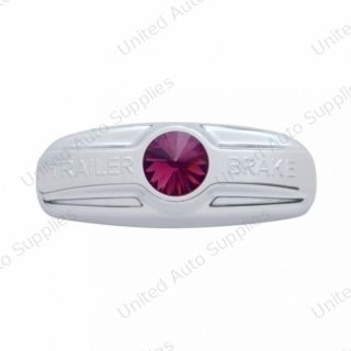 Trailer Brake Cover W/Crystal For Freightliner Century 1996-2011, Columbia 2001-2017- Purple Crystal