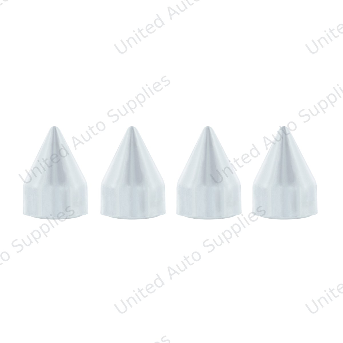 Chrome Plastic Spike Snap-On Screw Head Covers For #10 And #12 Screws (4-Pack)