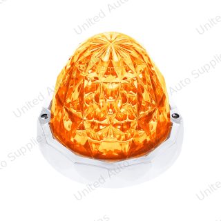 19 LED Dual Function Crystal Watermelon Light Kit With Bezel-Amber LED/Clear Lens