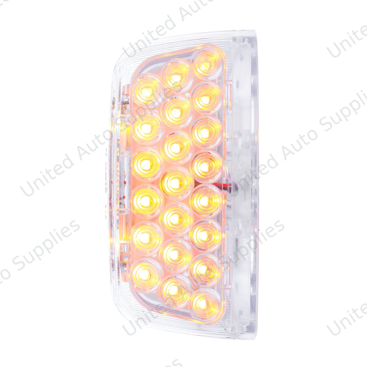 31 LED Turn Signal Light For 1987-2007 Peterbilt 379/378/357 - Amber LED/Clear Lens