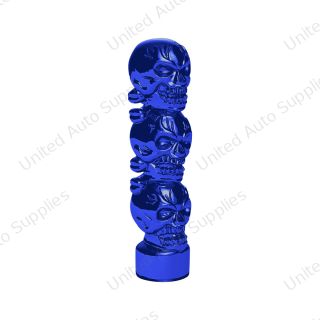 1/2"-13 Thread-On 3 Skull Candy Color Shift Knob-Indigo Blue