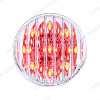 9 LED 2" Round Light (Clearance/Marker) - Red LED/Clear Lens
