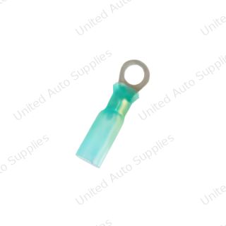 16-14 AWG 5/16" Stud CS Heat Shrink Ring Terminal - Blue (5-Pack)