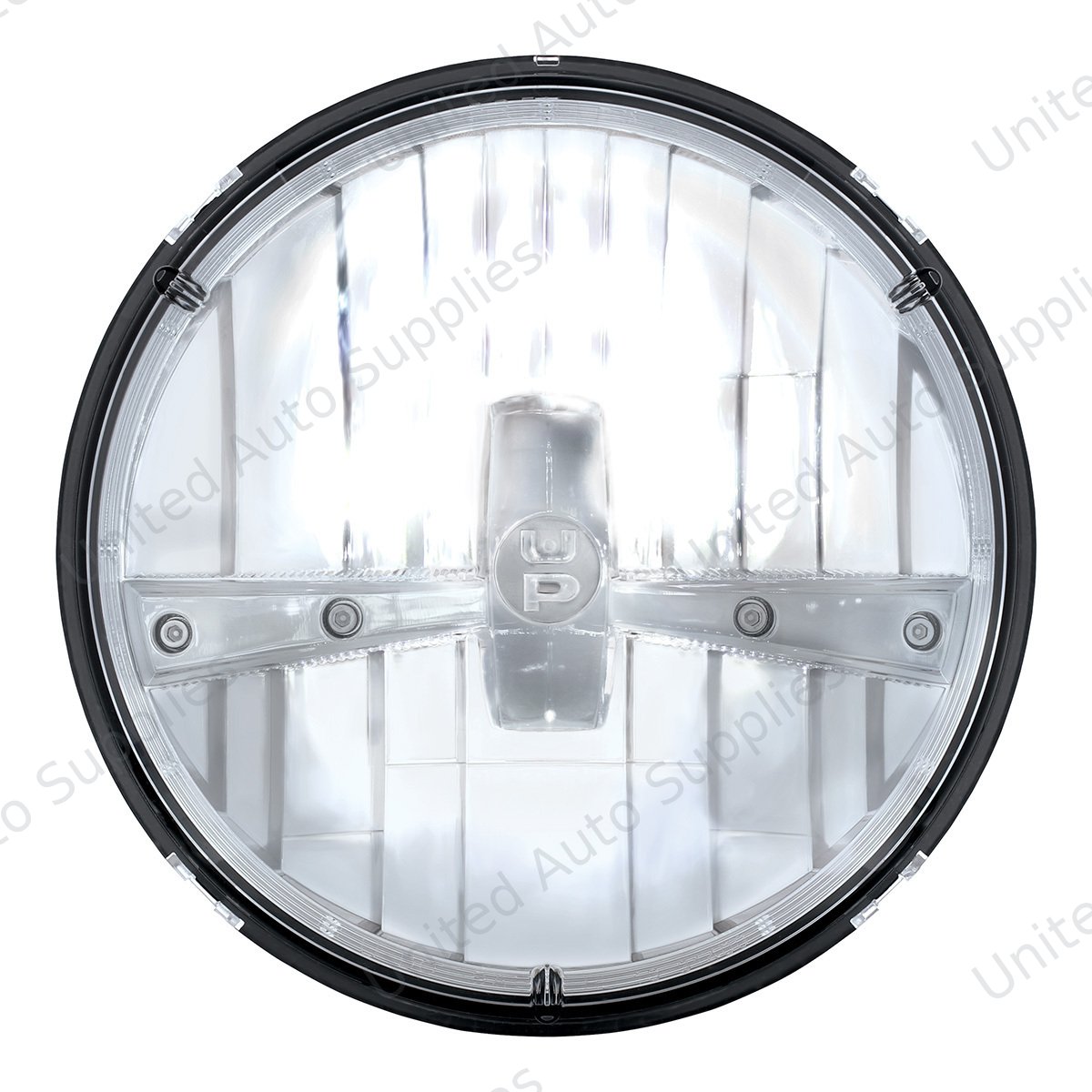 ULTRALIT - 5 High Power LED 7" Dual Function Headlight - Chrome