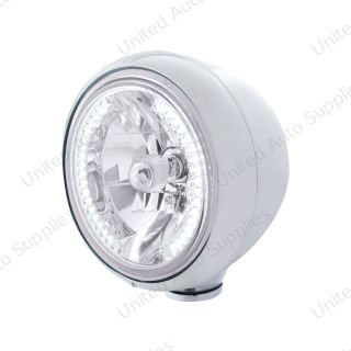 Stainless Steel Guide 682-C Style Headlight H4 Bulb With 34 White LED