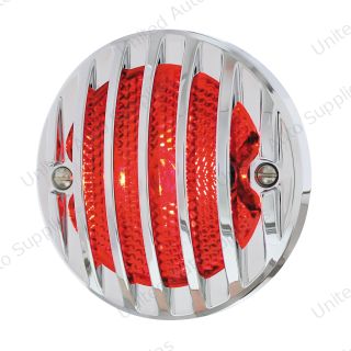 Incandescent Tail Light With Chrome Grille Bezel For 1933-36 Ford Truck - R/H
