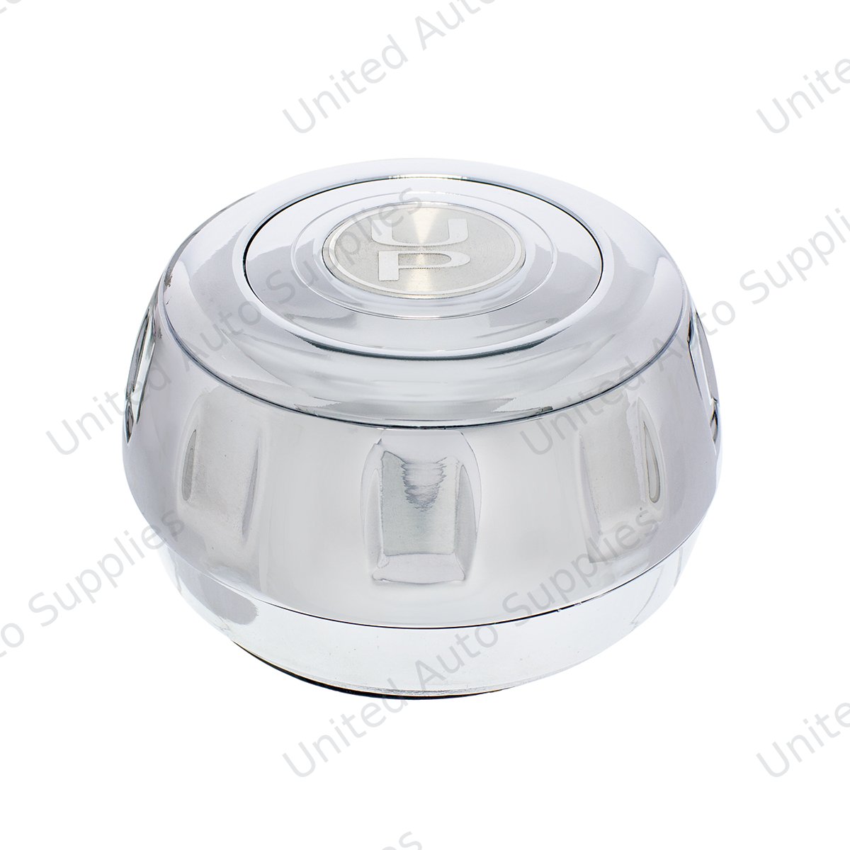 Chrome Steering Wheel Hub & Horn Button Kit For Kenworth (1995-1997) & Peterbilt (1993-1998)
