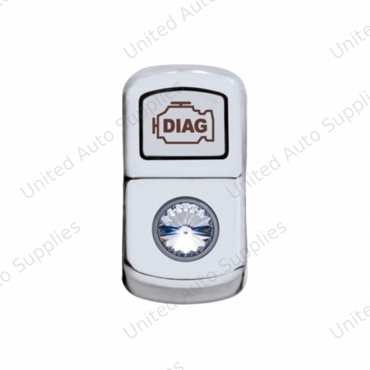 "Diagnostic" Rocker Switch Cover With Clear Crystal