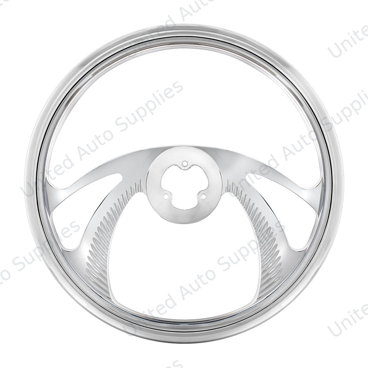 18" Chrome Aluminum "Scorpion" Style Steering Wheel