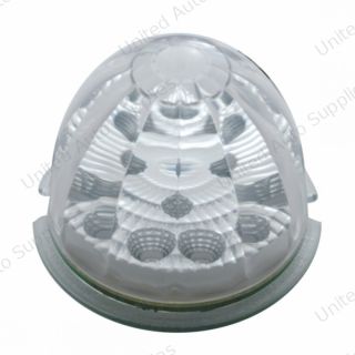 17 LED Reflector Watermelon Maze Cab Light - Amber LED/Clear Lens