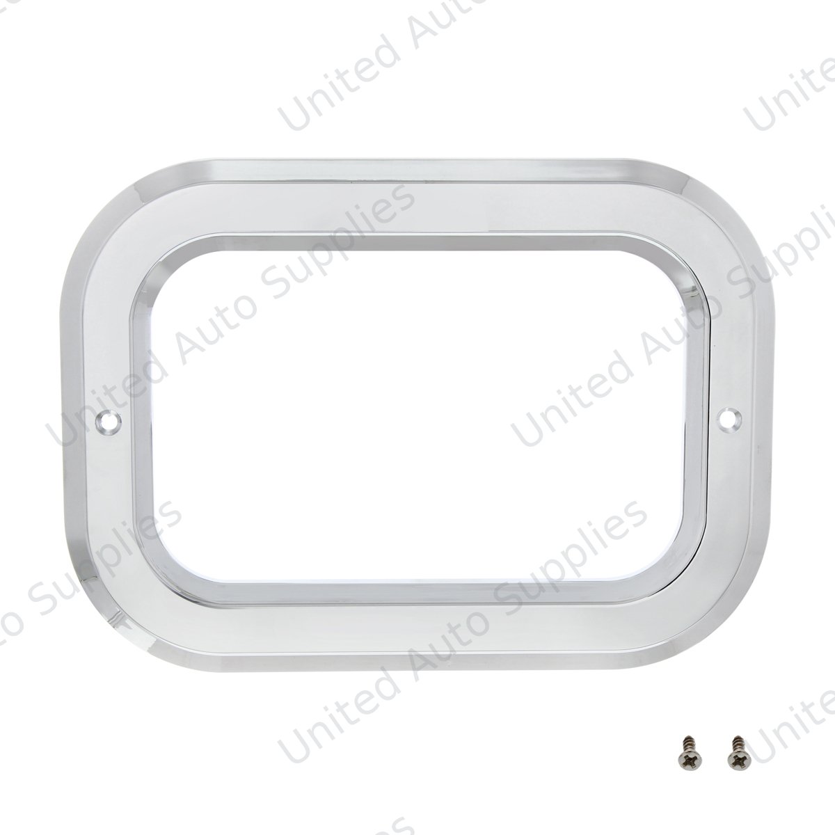 Chrome Rectangular Light Bezel