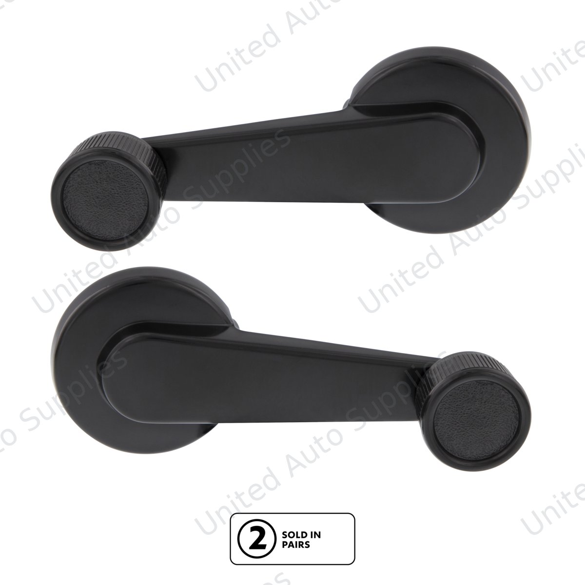 Black Window Crank Handle For 1981-1986 Chevrolet & GMC Truck(Pair）