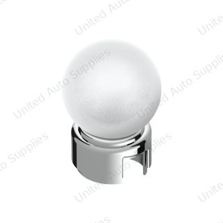 Thread-On Bristol Gearshift Knob with 13/15/18 Speed Adapter-Pearl White