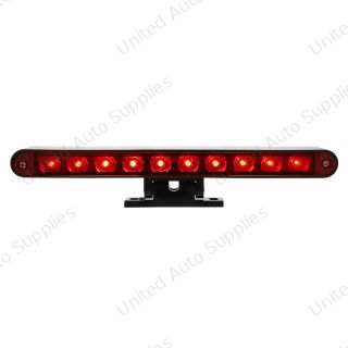 10 LED Dual Function 3rd Brake Light With Black Swivel Pedestal Base - Red LED/Red Lens