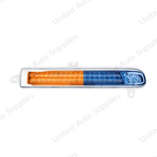 Double Fury 78 LED Turn Signal Light For 2008-2024 Peterbilt 389-Amber & Blue,Passenger