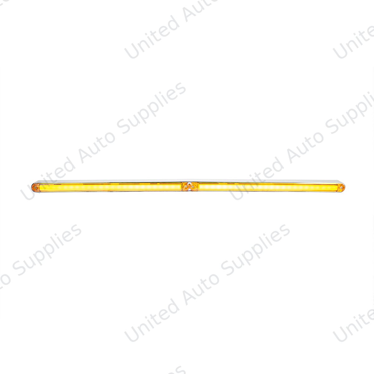 Dual 24 LED Dual Function 12" GloLight Bar With Bezel - Amber LED/Amber Lens