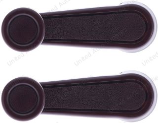 Window Crank Handle (2pcs) Plastic, Metal Red for 1984-2026 Toyota Land Cruiser; 1988-2026 Toyota Corolla
