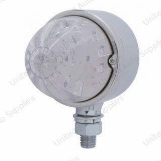 17 LED Dual Function Watermelon Single Face Light - Red LED/Clear Lens