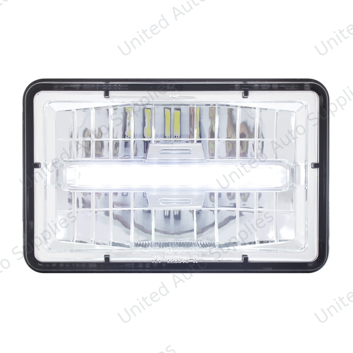 ULTRALIT - 4" X 6" Rectangular LED Headlight With White LED Position Light - Low Beam
