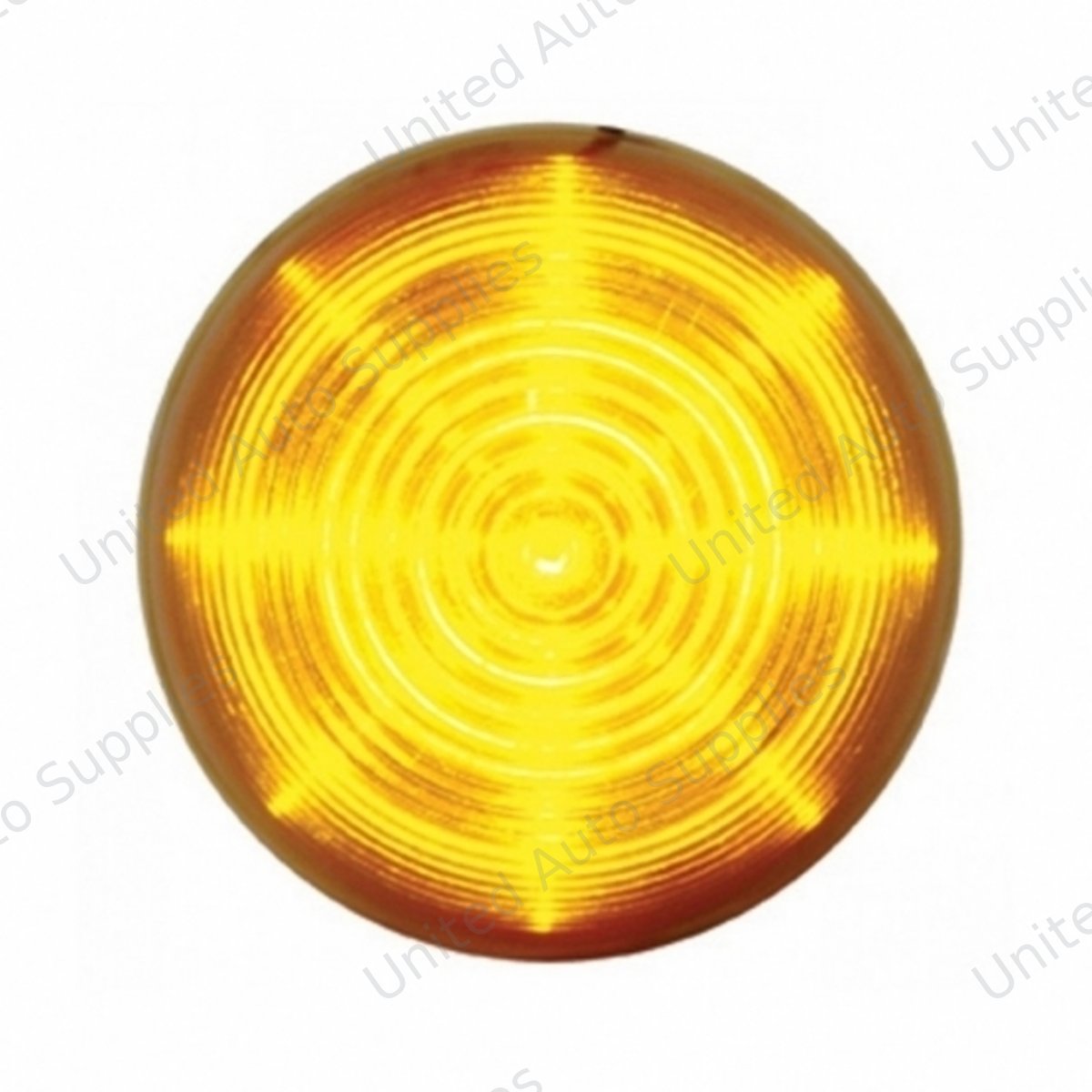 13 LED 2.5" Round Beehive Light (Clearance/Marker) - Amber LED/Amber Lens