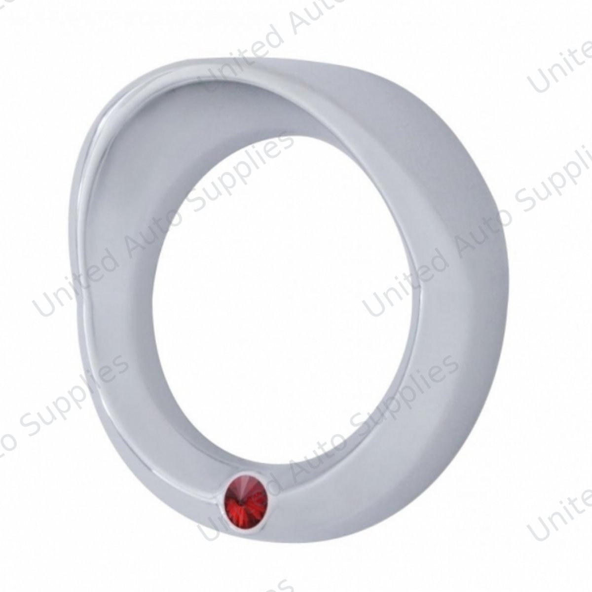 Signature Series Small Gauge Cover With Visor For 2006+ Peterbilt - Red Crystal