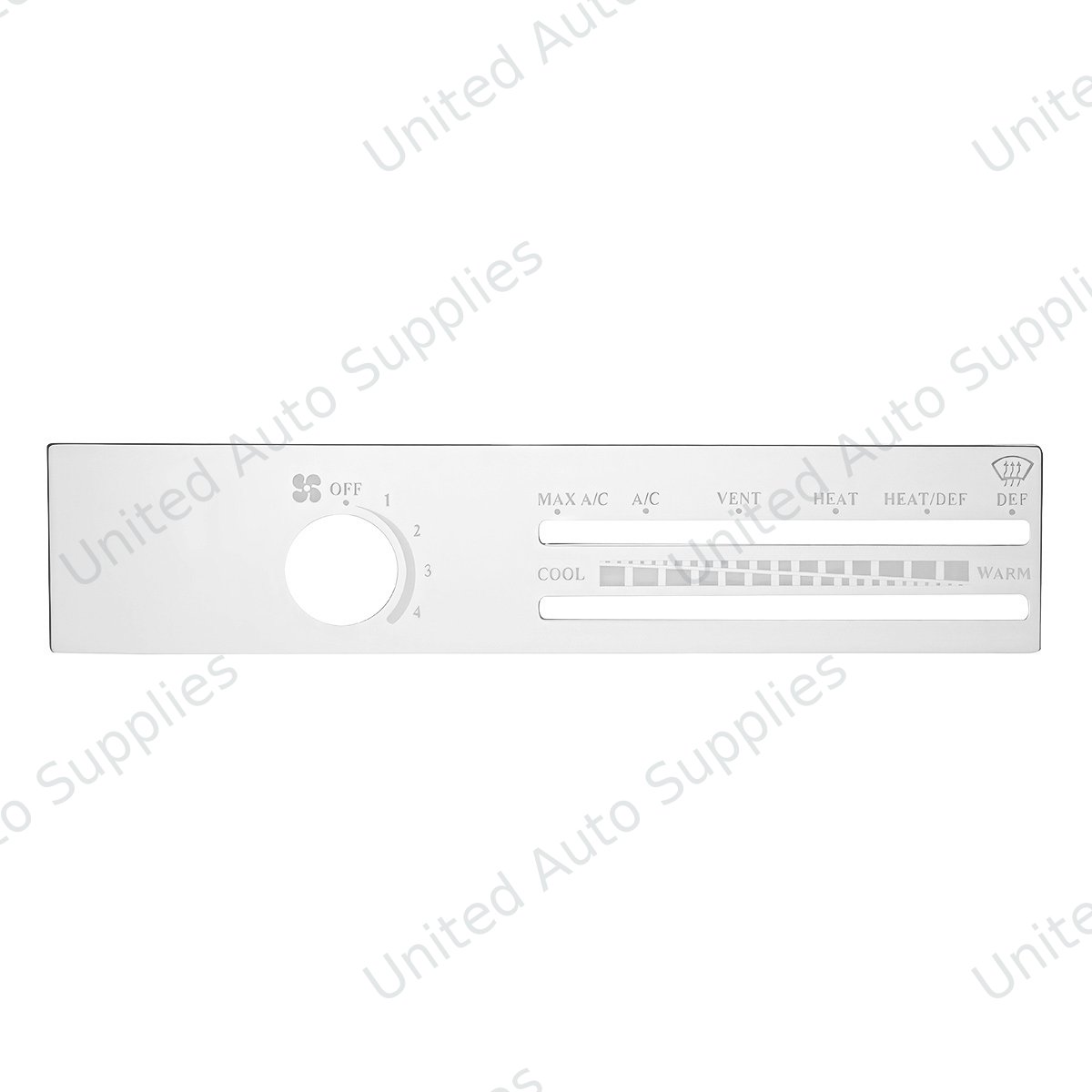 Freightliner Stainless A/C Control Plate