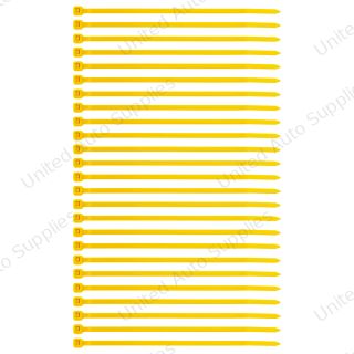 5.5" Yellow Nylon Cable Zip Ties 40 Lbs (25-Pack)