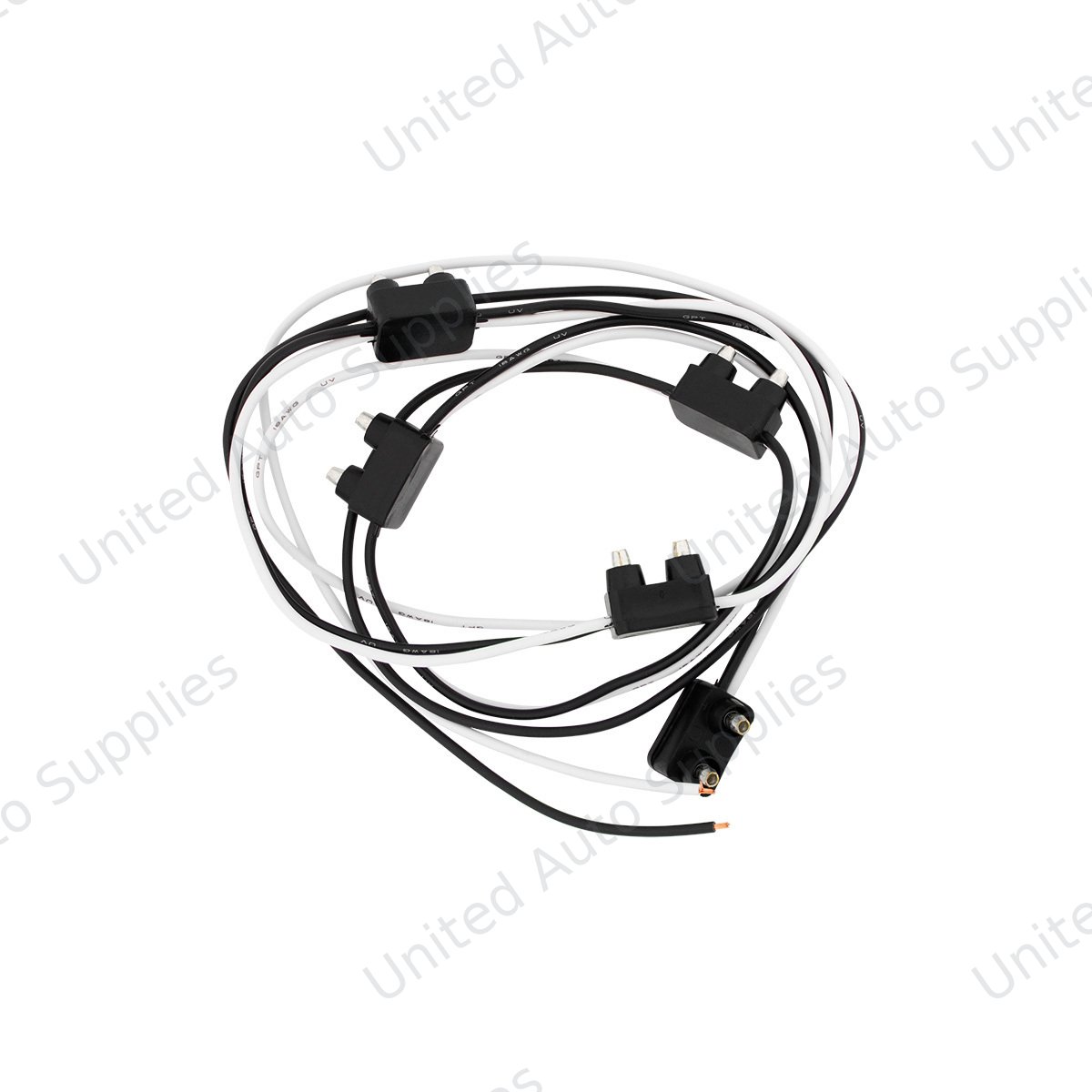 2 Prong Plug Wiring Harness With 5 Plugs & 7" Lead (Bulk)
