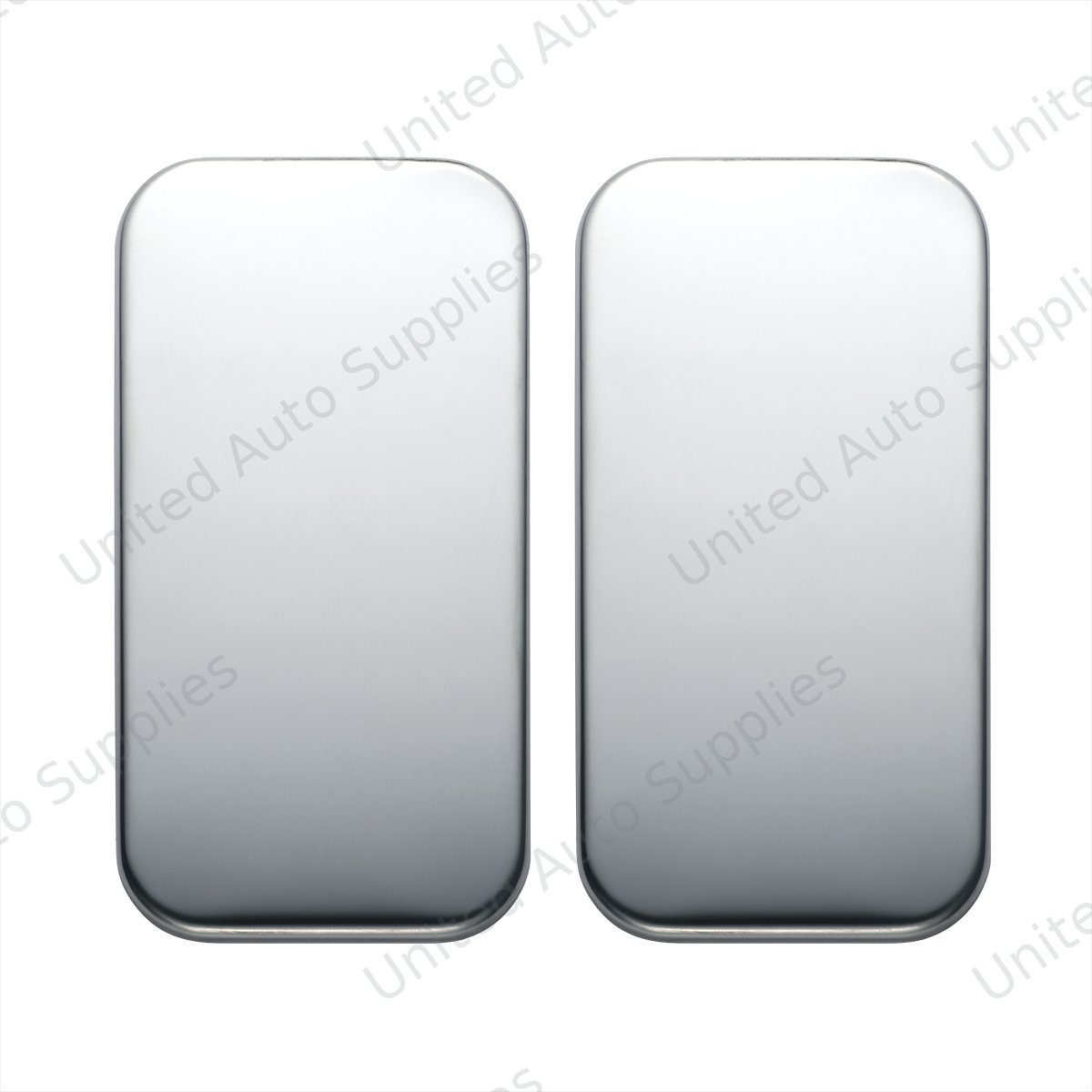 Freightliner Stainless Vent Door Cover - Plain (Card of 2)