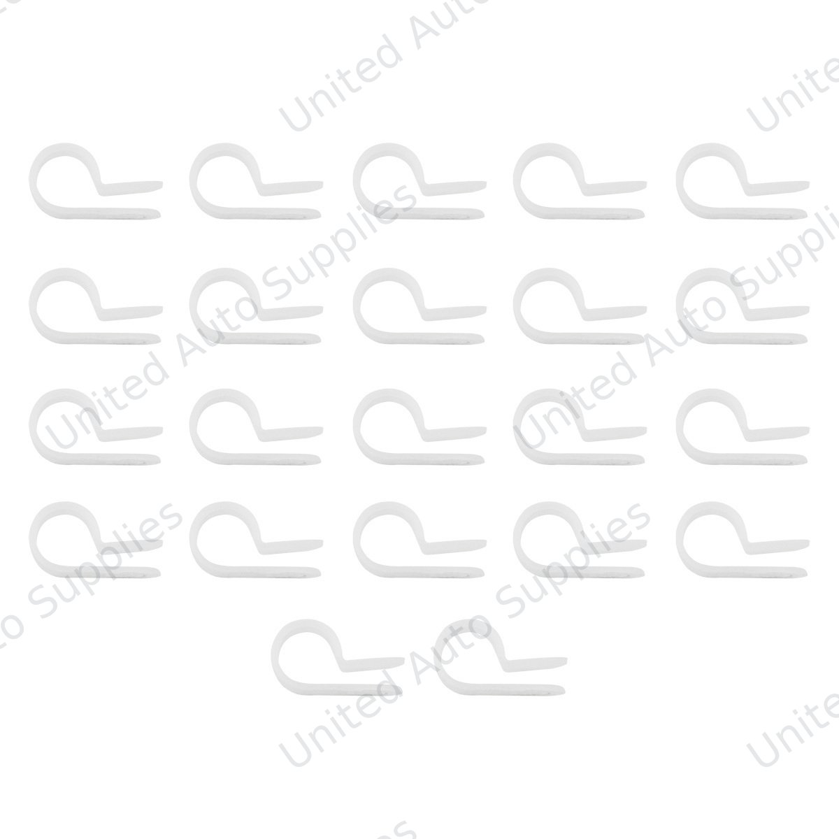 3/8" I.D. Natural Nylon Cable Clamps (22-Pack)