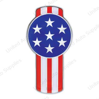 Chrome Die Cast USA Flag Emblem