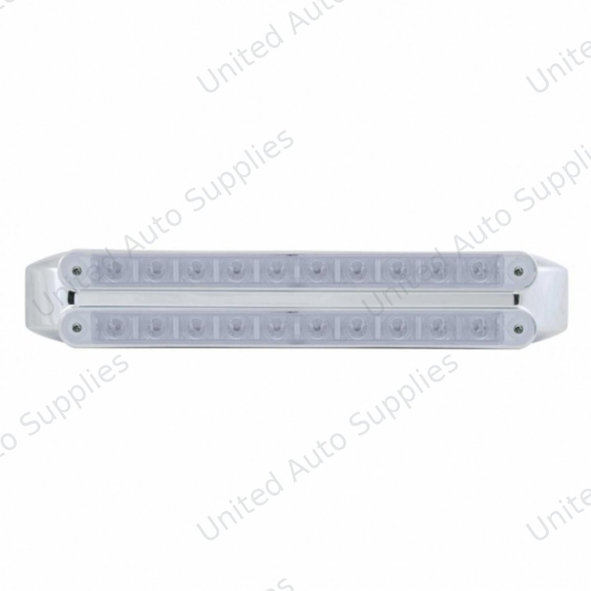 Dual 10 LED 9" Turn Signal Light Bars - Amber LED/Clear Lens