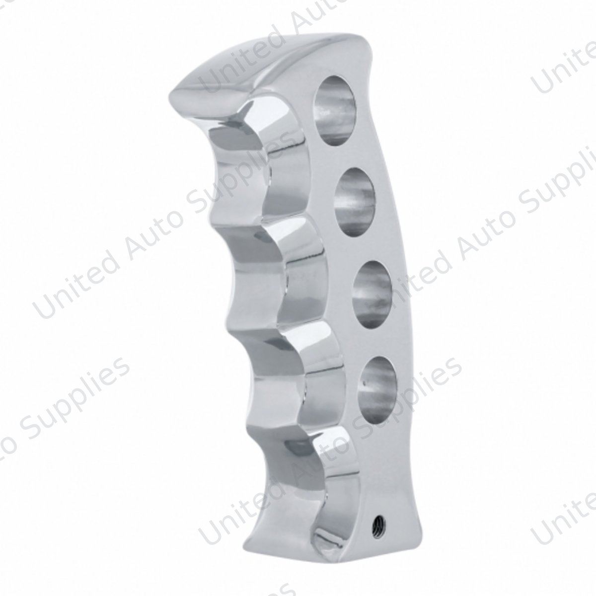 Gatling Style Pistol Grip Gearshift Knob - Chrome