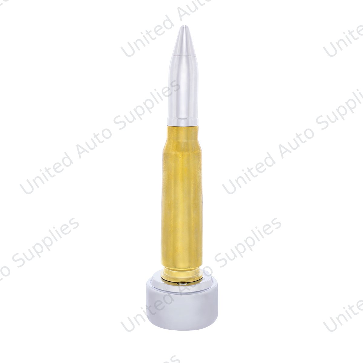 50 Caliber Bullet Style Thread-On Gearshift Knob With 9/10 Speed Adapter