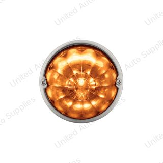 17 LED Dual Function Watermelon Flush Mount Kit - Amber LED/Amber Lens