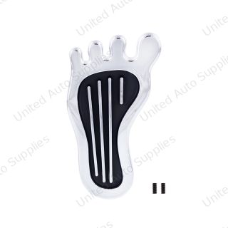 Chrome Barefoot Shape Dimmer Switch Cover